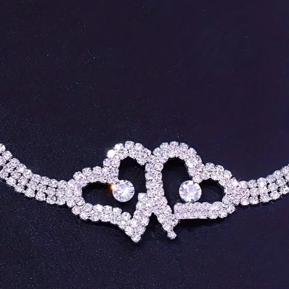 🔥Dazzling Heart~shaped Bling Anklet~New in package - Picture 5 of 6